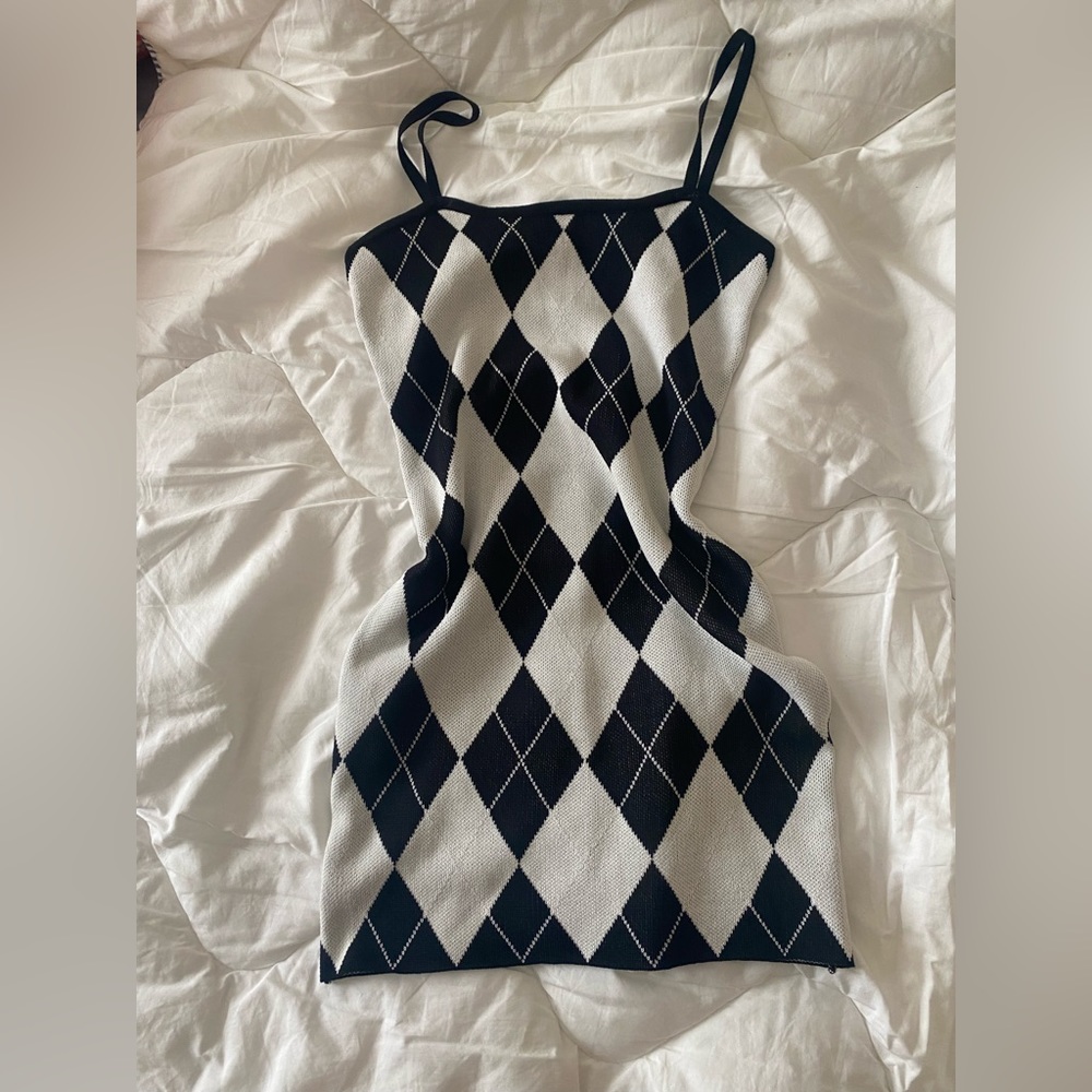 Black and White Mini Dress